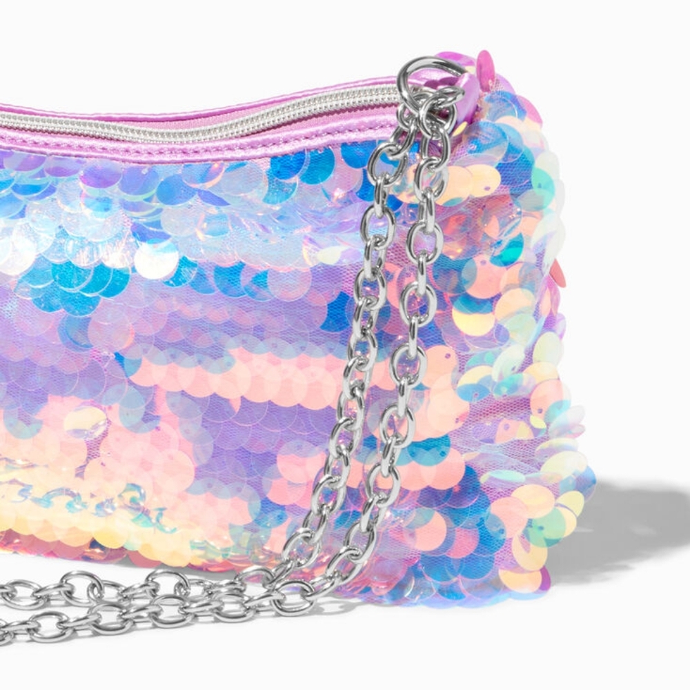 NWT Shimmering Sequin Shoulder Bag - Picture 2 of 2
